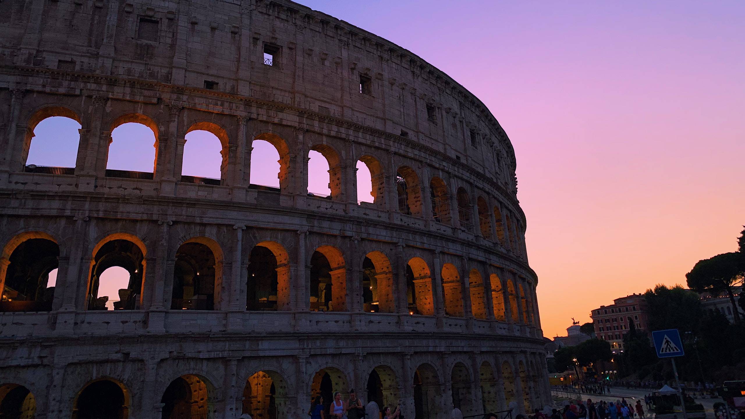 colosseo-tramonto